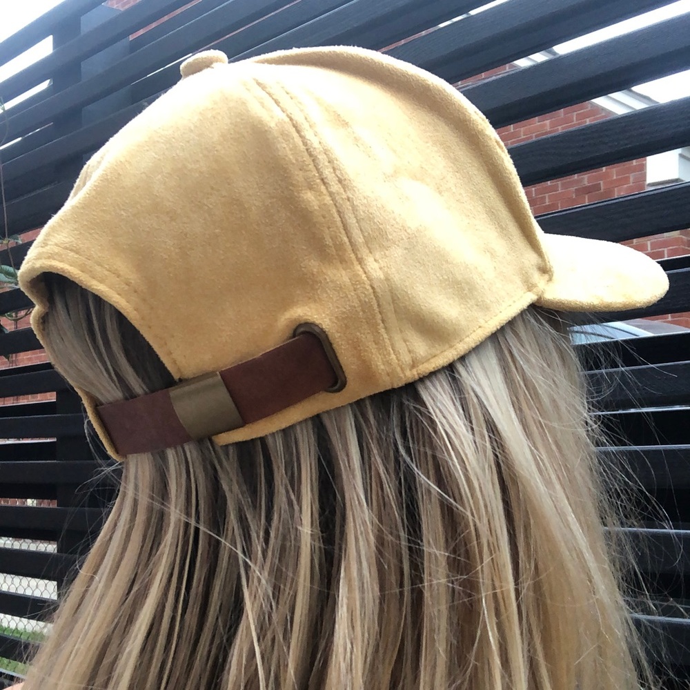 Yellow Suede Baseball Hat